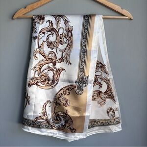 Patterned Silk Scarf